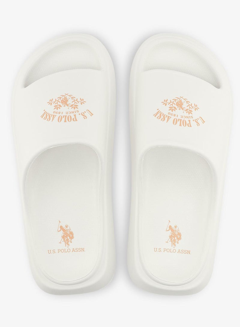 يو اس بولو اسن شباشب نسائية بيضاء أنيقة مثالية للإطلالات الكاجوال - Image 5